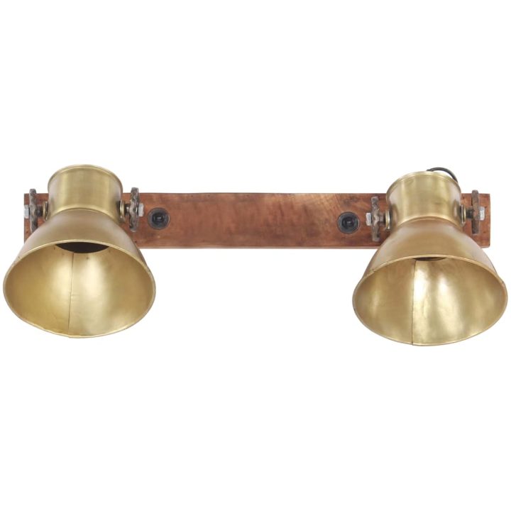 Industriell vägglampa mässing 45x25 cm E27 vidaXL – bild 3
