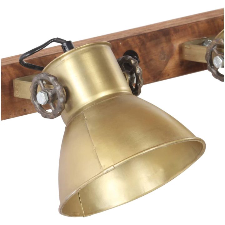 Industriell vägglampa mässing 45x25 cm E27 vidaXL – bild 4