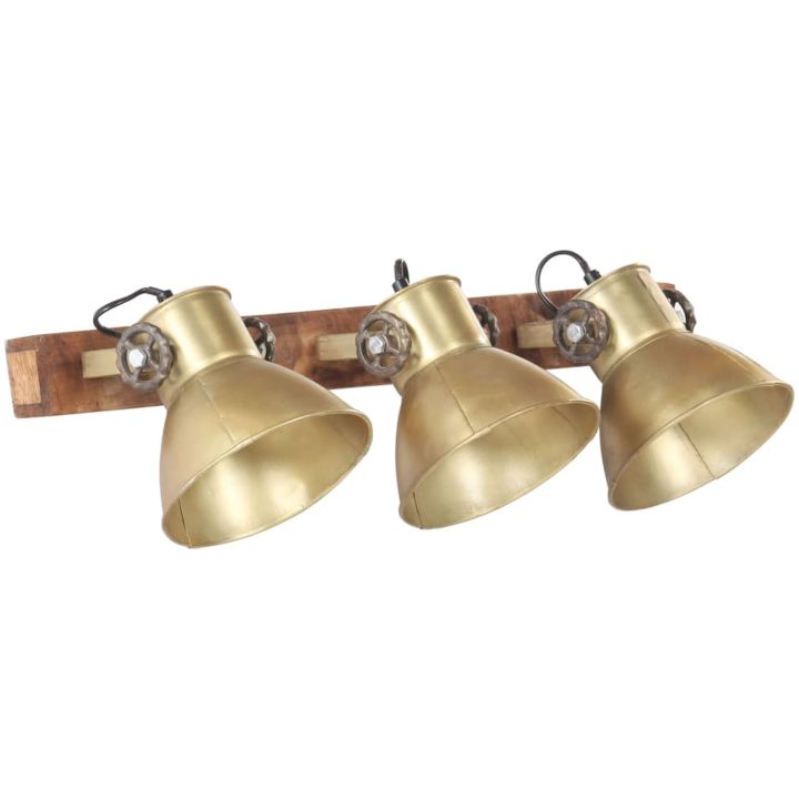 Industriell vägglampa mässing 65x25 cm E27 vidaXL – bild 2