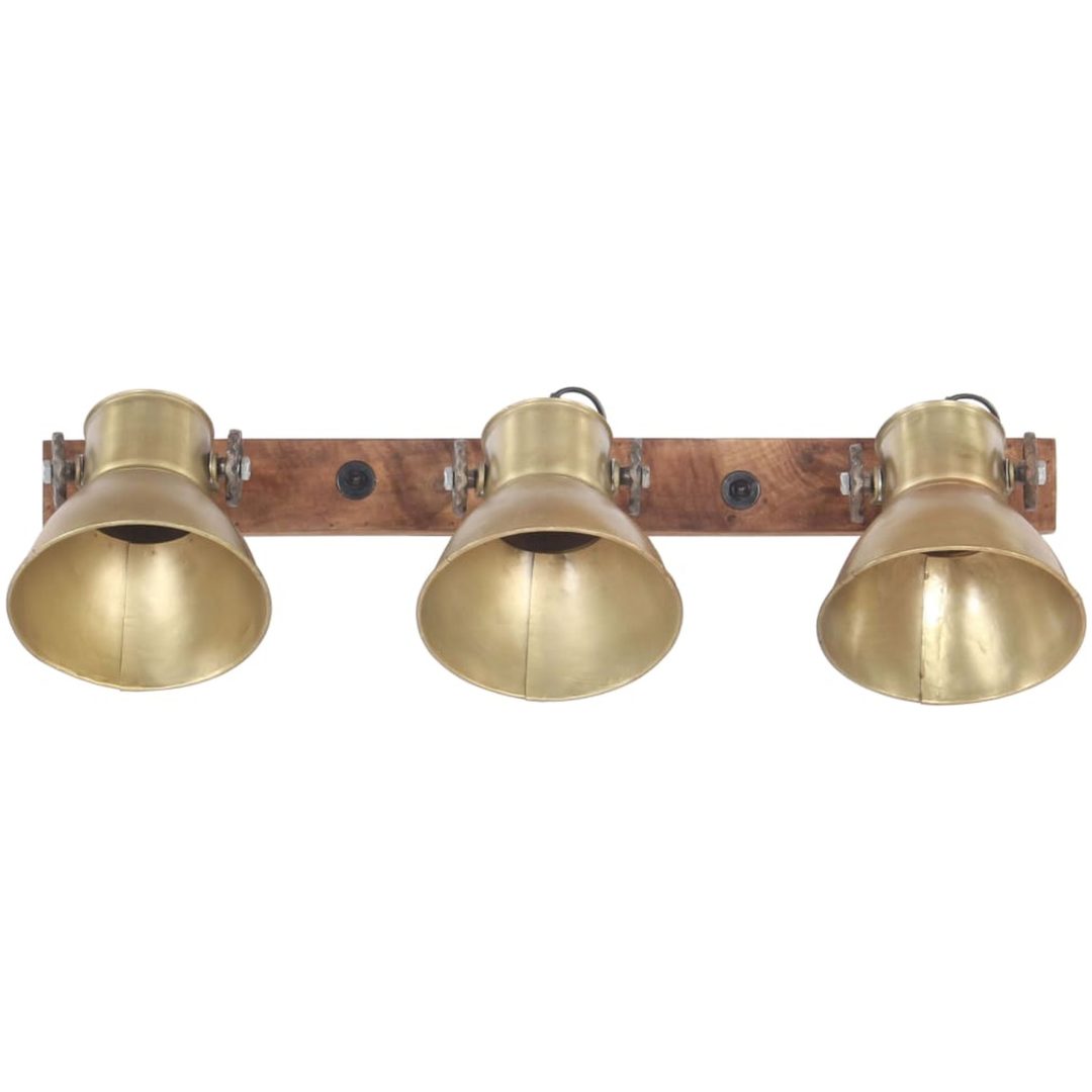 Industriell vägglampa mässing 65x25 cm E27 vidaXL – bild 3