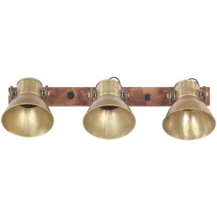 Industriell vägglampa mässing 65x25 cm E27 vidaXL – bild 3