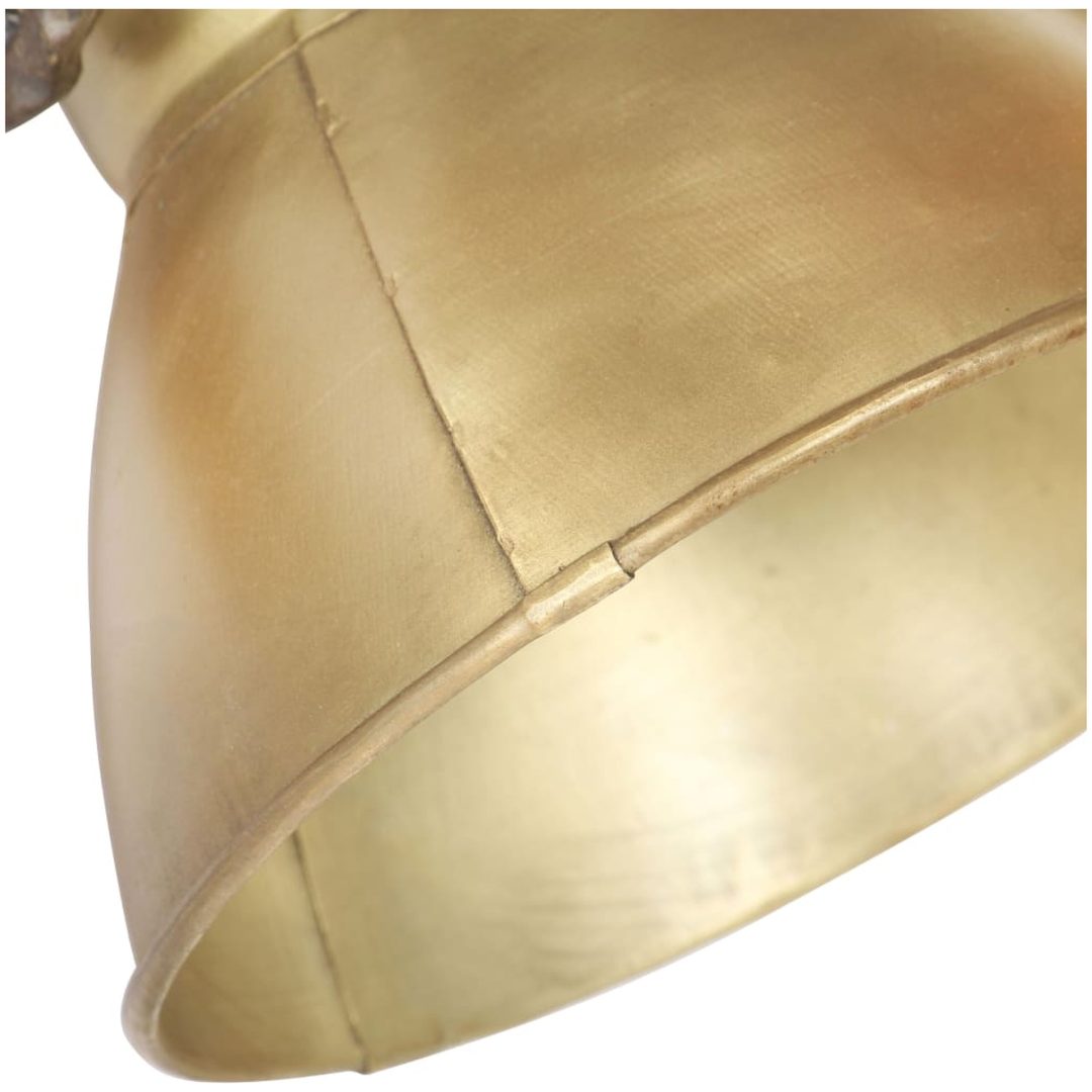 Industriell vägglampa mässing 65x25 cm E27 vidaXL – bild 8