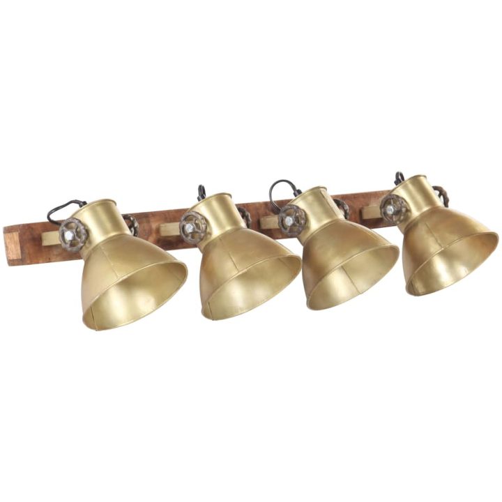 Industriell vägglampa mässing 90x25 cm E27 vidaXL – bild 2