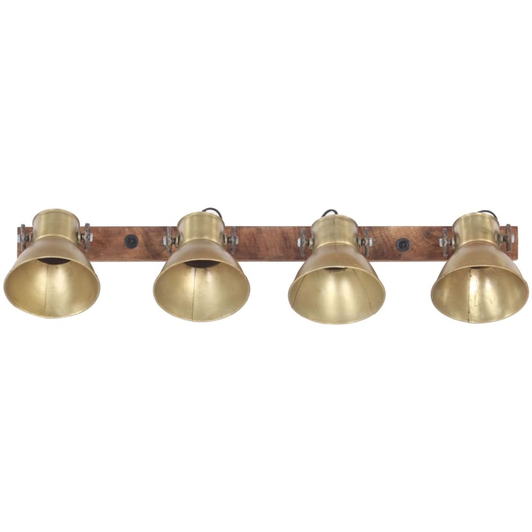 Industriell vägglampa mässing 90x25 cm E27 vidaXL – bild 3