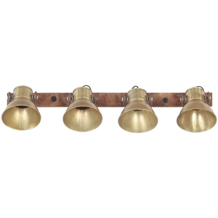 Industriell vägglampa mässing 90x25 cm E27 vidaXL – bild 3