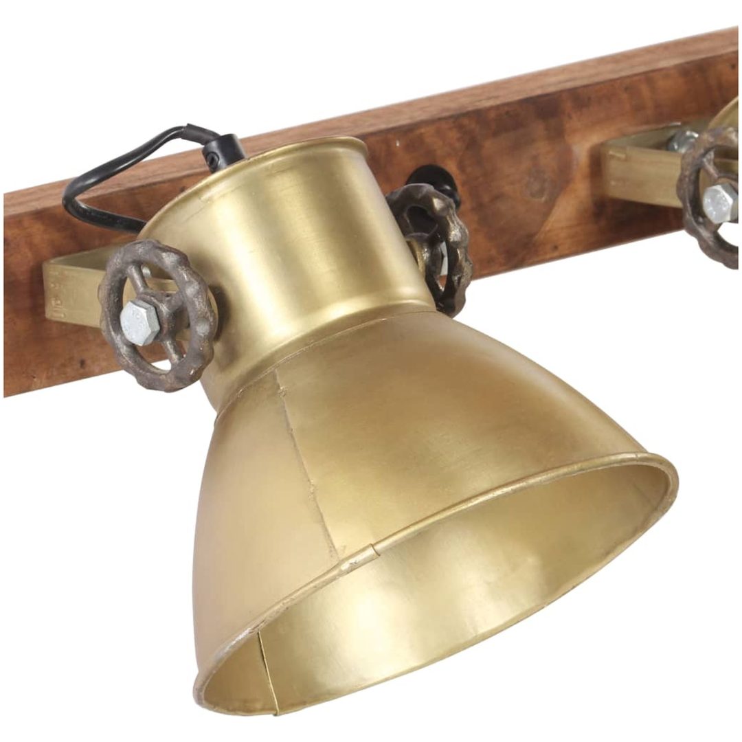 Industriell vägglampa mässing 90x25 cm E27 vidaXL – bild 4
