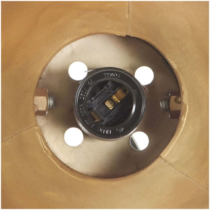 Industriell vägglampa mässing 90x25 cm E27 vidaXL – bild 9