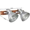Industriell vägglampa silver 45x25 cm E27 vidaXL – miniatyr 11