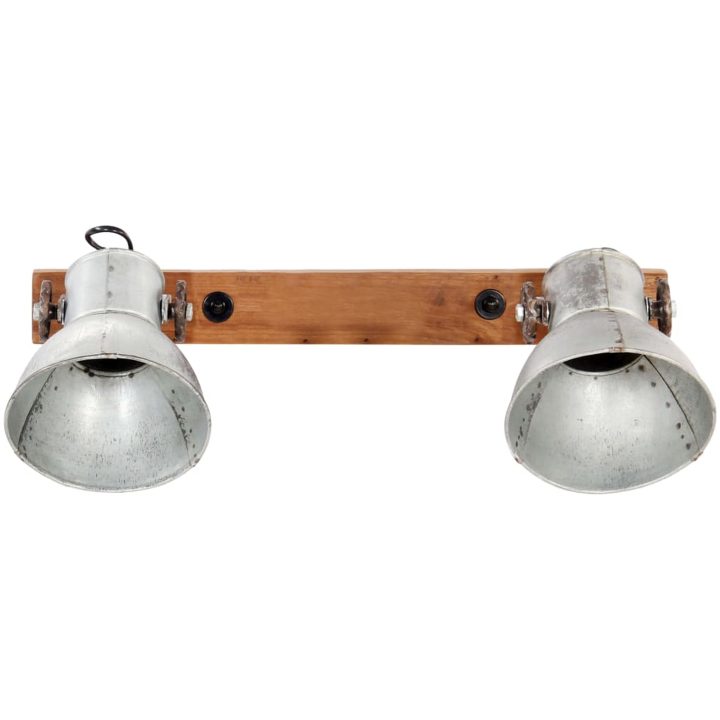 Industriell vägglampa silver 45x25 cm E27 vidaXL – bild 3