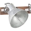 Industriell vägglampa silver 45x25 cm E27 vidaXL – miniatyr 4
