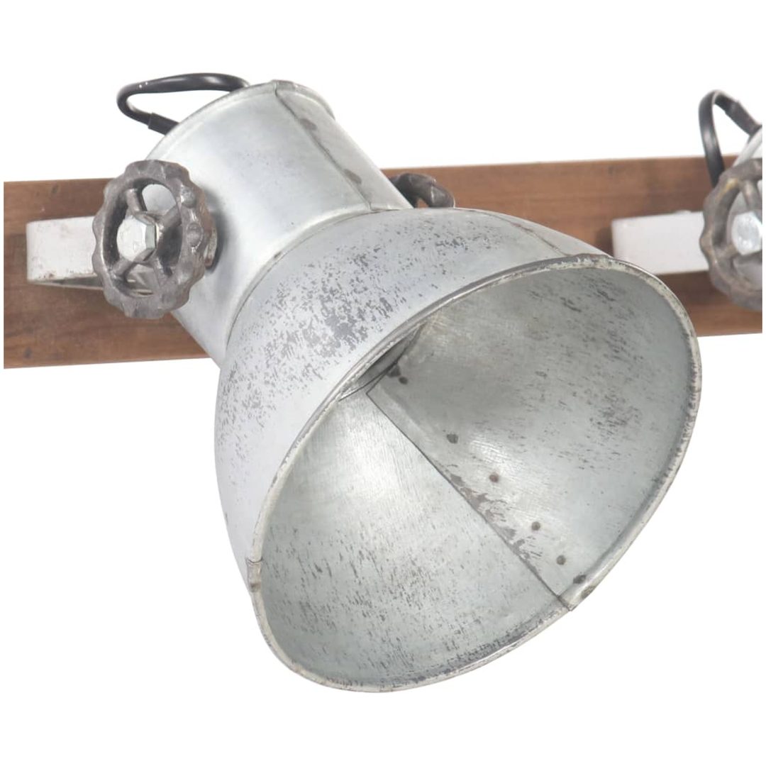 Industriell vägglampa silver 45x25 cm E27 vidaXL – bild 4