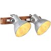 Industriell vägglampa silver 45x25 cm E27 vidaXL – miniatyr 1
