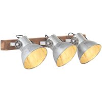Industriell vägglampa silver 65x25 cm E27 vidaXL