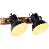 Industriell vägglampa svart 45x25 cm E27 vidaXL