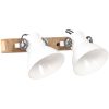 Industriell vägglampa vit 45x25 cm E27 vidaXL – miniatyr 2