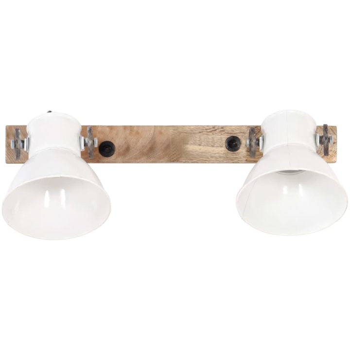 Industriell vägglampa vit 45x25 cm E27 vidaXL – bild 3