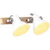 Industriell vägglampa vit 45x25 cm E27 vidaXL – miniatyr 1