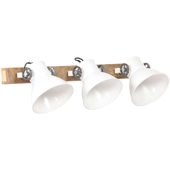 Industriell vägglampa vit 65x25 cm E27 vidaXL – bild 2