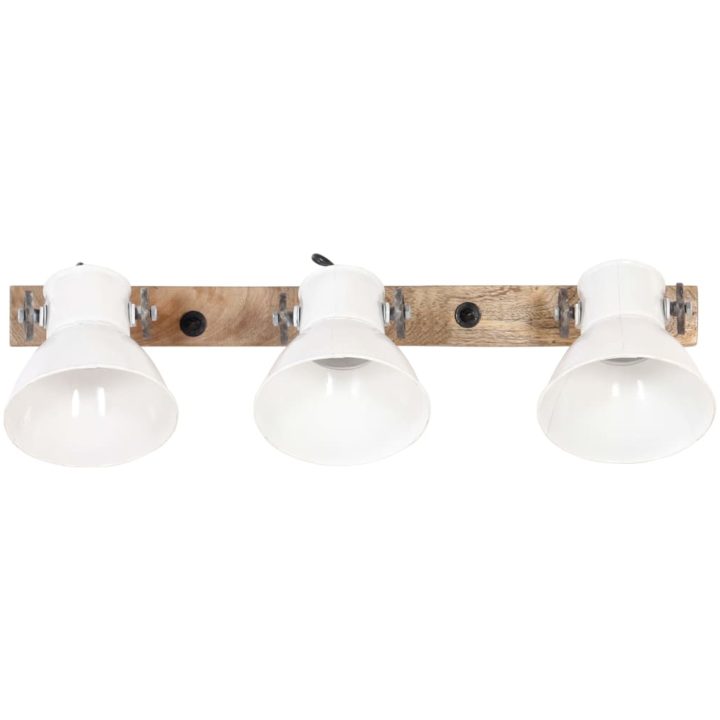 Industriell vägglampa vit 65x25 cm E27 vidaXL – bild 3