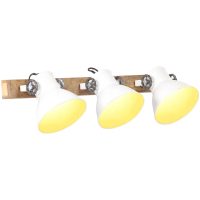 Industriell vägglampa vit 65x25 cm E27 vidaXL