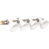 Industriell vägglampa vit 90x25 cm E27 vidaXL – miniatyr 2