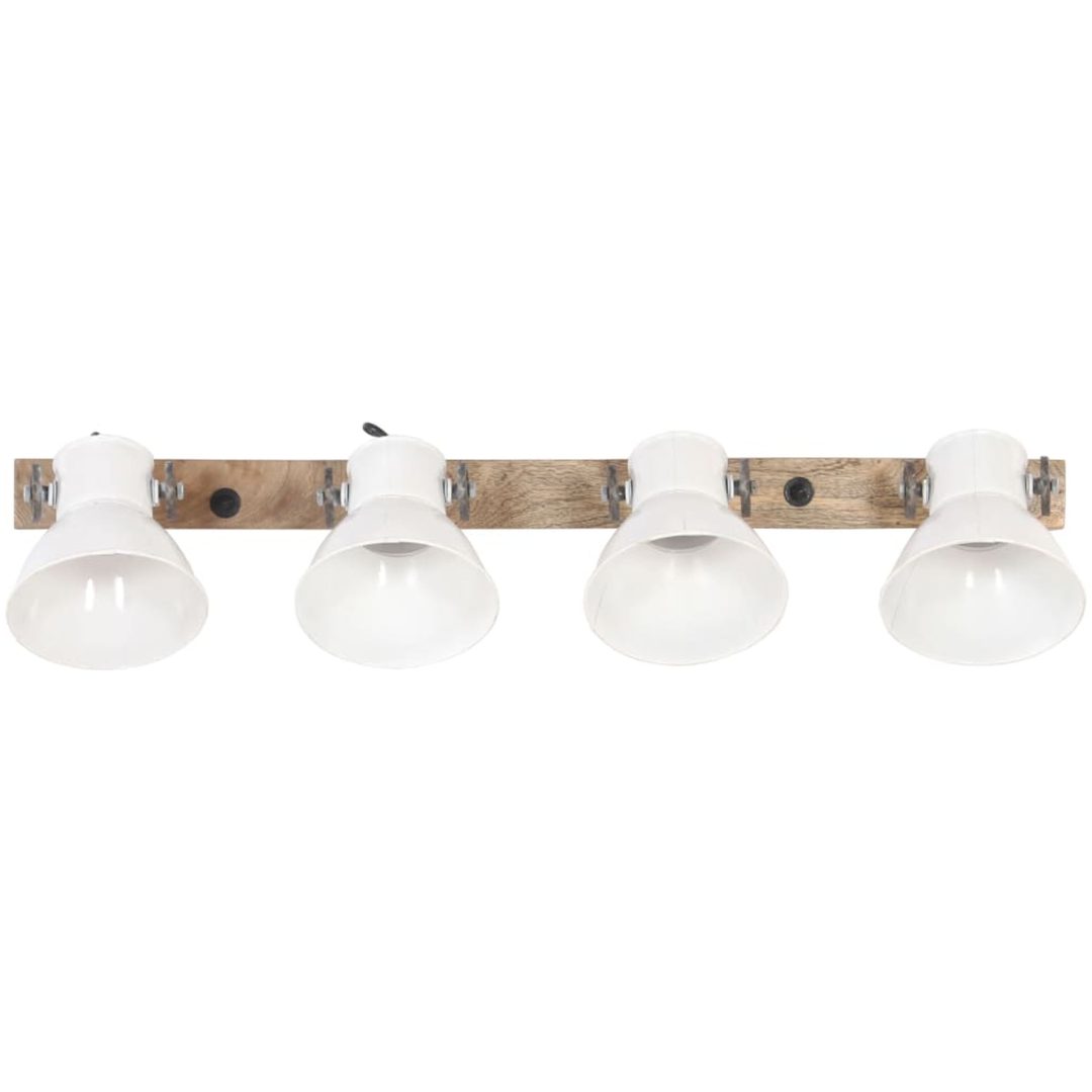 Industriell vägglampa vit 90x25 cm E27 vidaXL – bild 3