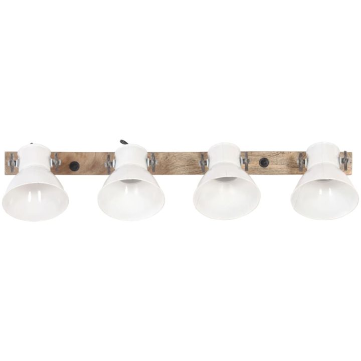 Industriell vägglampa vit 90x25 cm E27 vidaXL – bild 3
