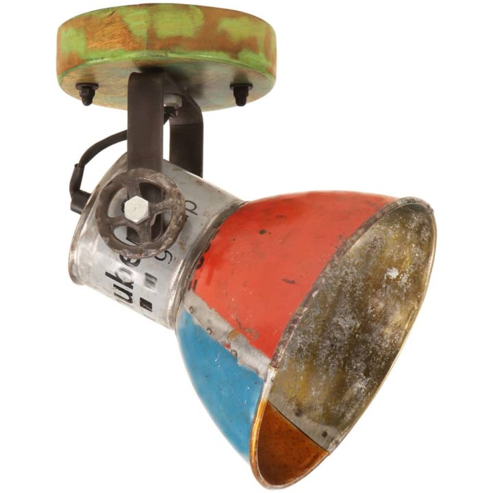 Industriell vägglampa/taklampa 2 st återvunnet 17x24 cm E27 vidaXL – bild 3