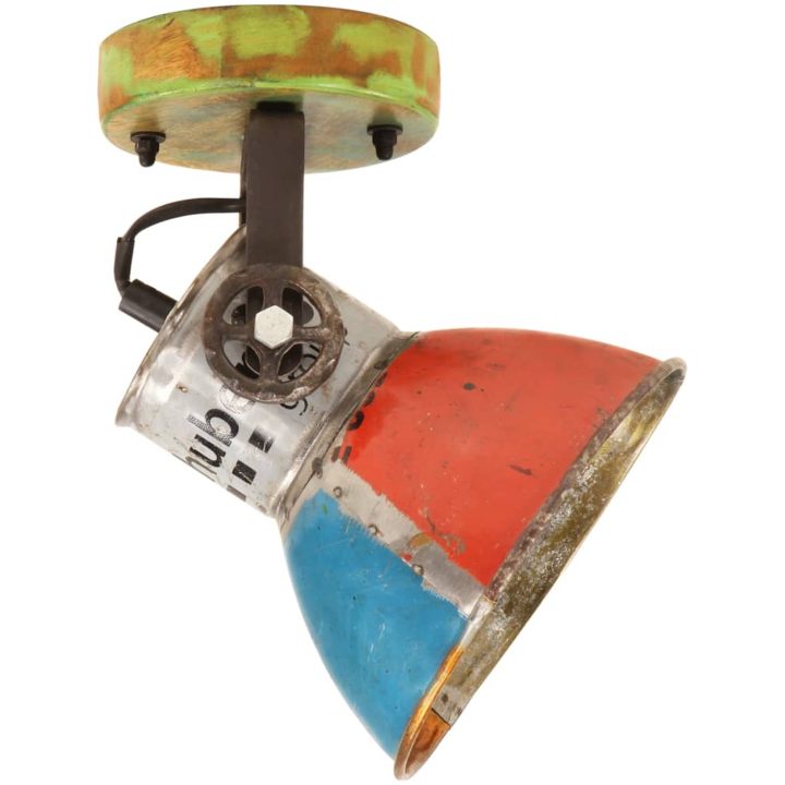 Industriell vägglampa/taklampa 2 st återvunnet 17x24 cm E27 vidaXL – bild 4