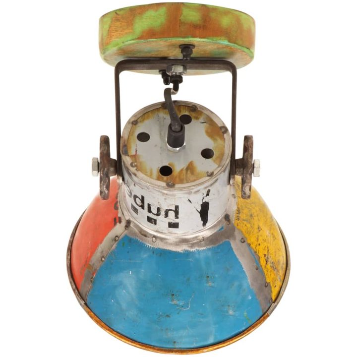 Industriell vägglampa/taklampa 2 st återvunnet 17x24 cm E27 vidaXL – bild 5