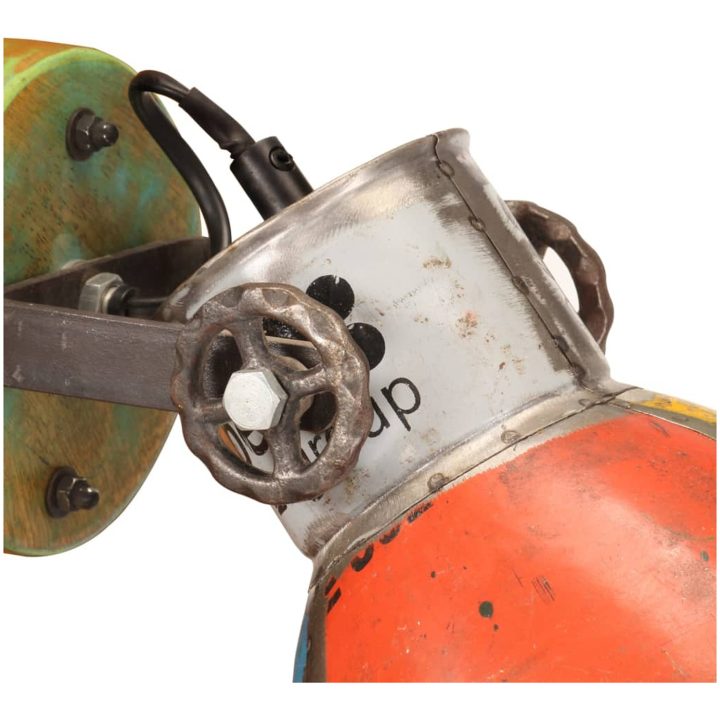 Industriell vägglampa/taklampa 2 st återvunnet 17x24 cm E27 vidaXL – bild 7