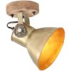 Industriell vägglampa/taklampa 2 st mässing 20x25 cm E27 vidaXL – miniatyr 2