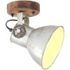 Industriell vägglampa/taklampa 2 st silver 20x25 cm E27 vidaXL – miniatyr 2