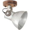 Industriell vägglampa/taklampa 2 st silver 20x25 cm E27 vidaXL – miniatyr 3