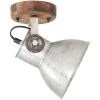 Industriell vägglampa/taklampa 2 st silver 20x25 cm E27 vidaXL – miniatyr 4