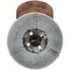 Industriell vägglampa/taklampa 2 st silver 20x25 cm E27 vidaXL – miniatyr 6