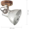 Industriell vägglampa/taklampa 2 st silver 20x25 cm E27 vidaXL – miniatyr 9