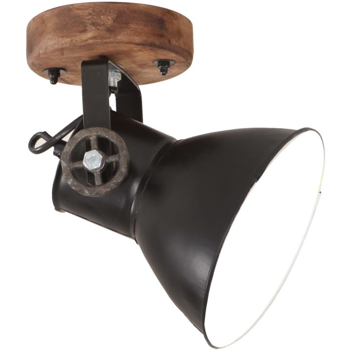 Industriell vägglampa/taklampa 2 st svart 20x25 cm E27 vidaXL – bild 2