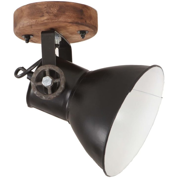 Industriell vägglampa/taklampa 2 st svart 20x25 cm E27 vidaXL – bild 3