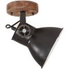 Industriell vägglampa/taklampa 2 st svart 20x25 cm E27 vidaXL – miniatyr 4