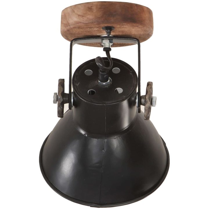 Industriell vägglampa/taklampa 2 st svart 20x25 cm E27 vidaXL – bild 5