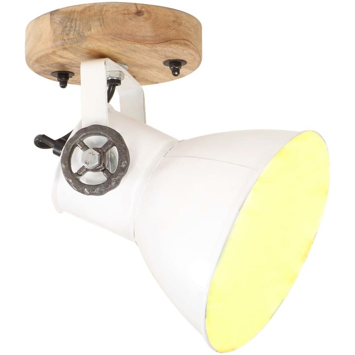 Industriell vägglampa/taklampa 2 st vit 20x25 cm E27 vidaXL – bild 2