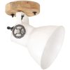 Industriell vägglampa/taklampa 2 st vit 20x25 cm E27 vidaXL – miniatyr 3