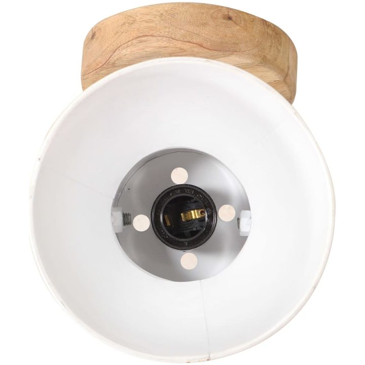 Industriell vägglampa/taklampa 2 st vit 20x25 cm E27 vidaXL – bild 6