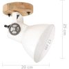 Industriell vägglampa/taklampa 2 st vit 20x25 cm E27 vidaXL – miniatyr 9