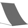 Infällbar markis antracit tyg och stål vidaXL 100 x 150 cm – miniatyr 2