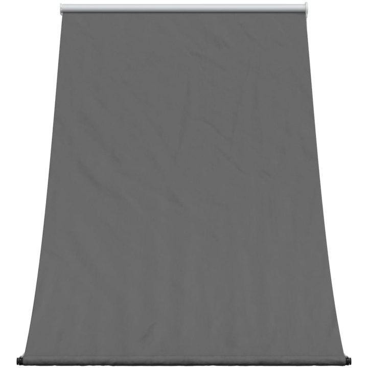 Infällbar markis antracit tyg och stål vidaXL 100 x 150 cm – bild 3