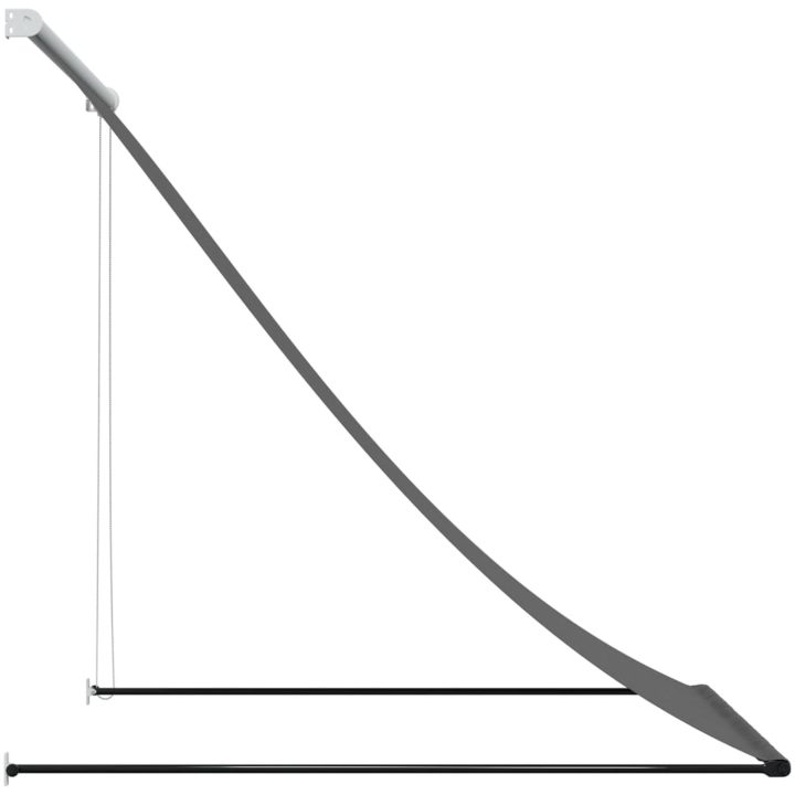 Infällbar markis antracit tyg och stål vidaXL 100 x 150 cm – bild 4