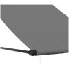 Infällbar markis antracit tyg och stål vidaXL 100 x 150 cm – miniatyr 7