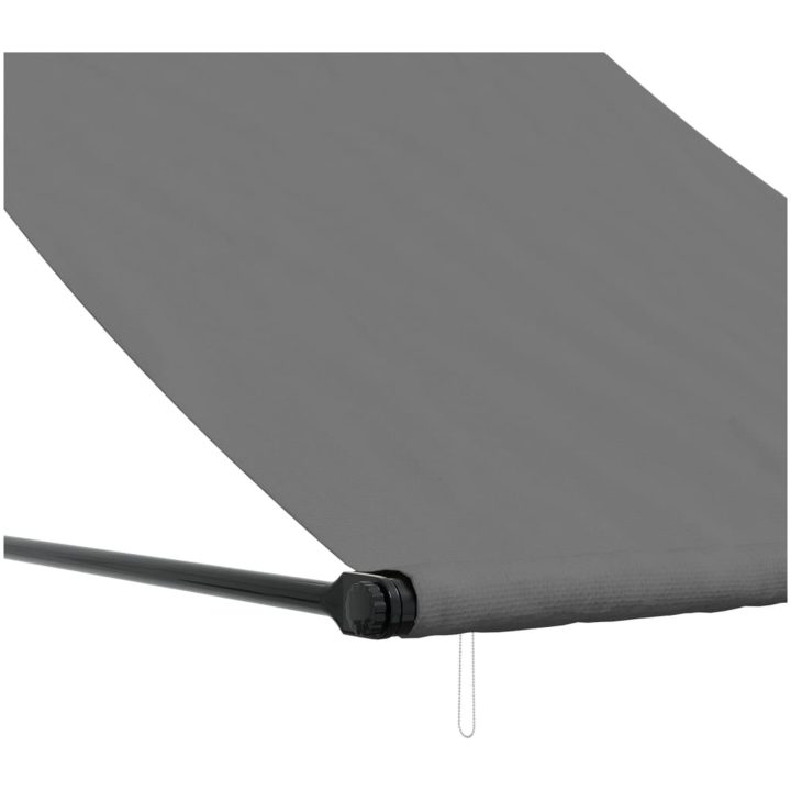 Infällbar markis antracit tyg och stål vidaXL 100 x 150 cm – bild 7